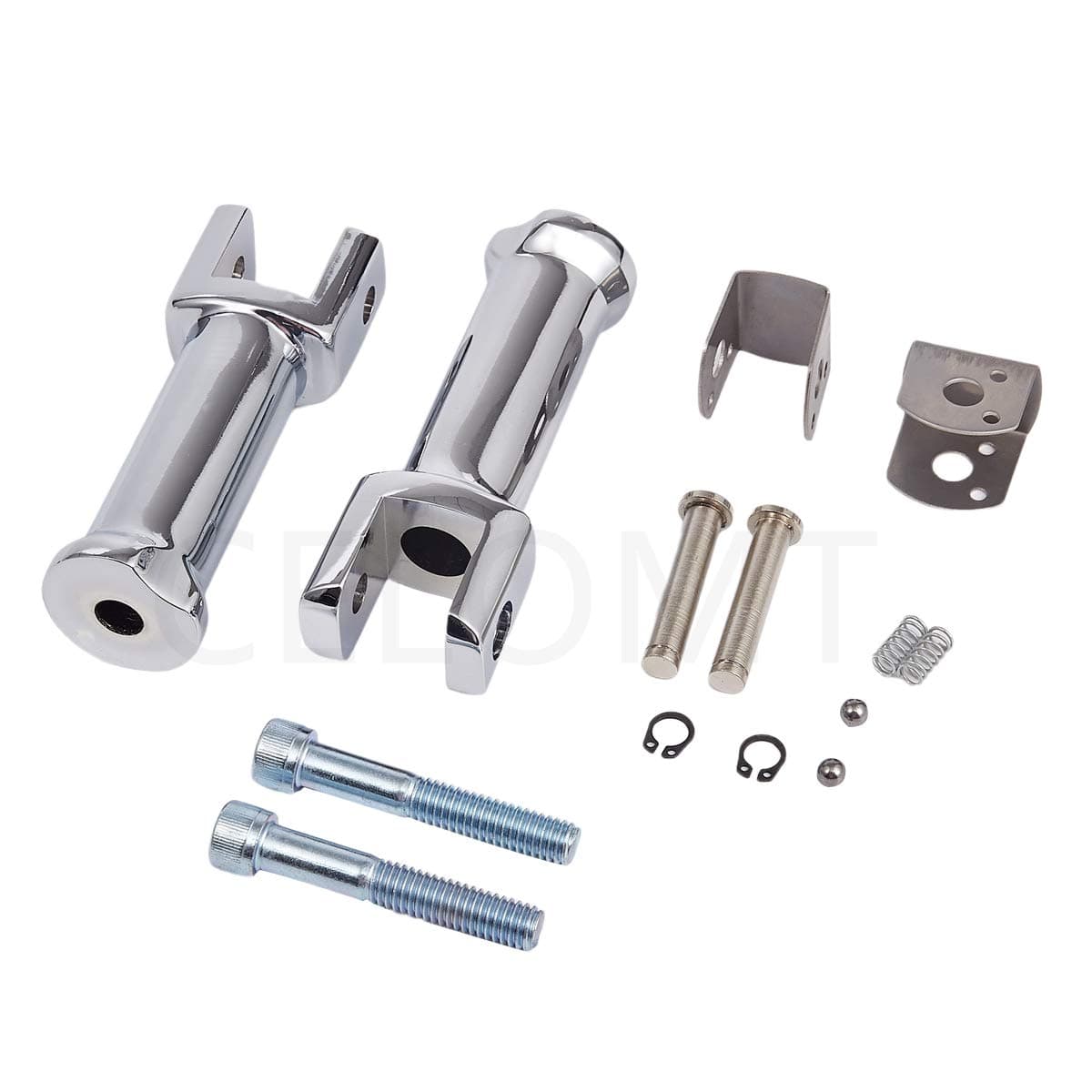 Passenger Footpeg Support Kit Foot peg Mounts Clevis Fit for Harley Davidson Softail 2018-2020 (Chrome)