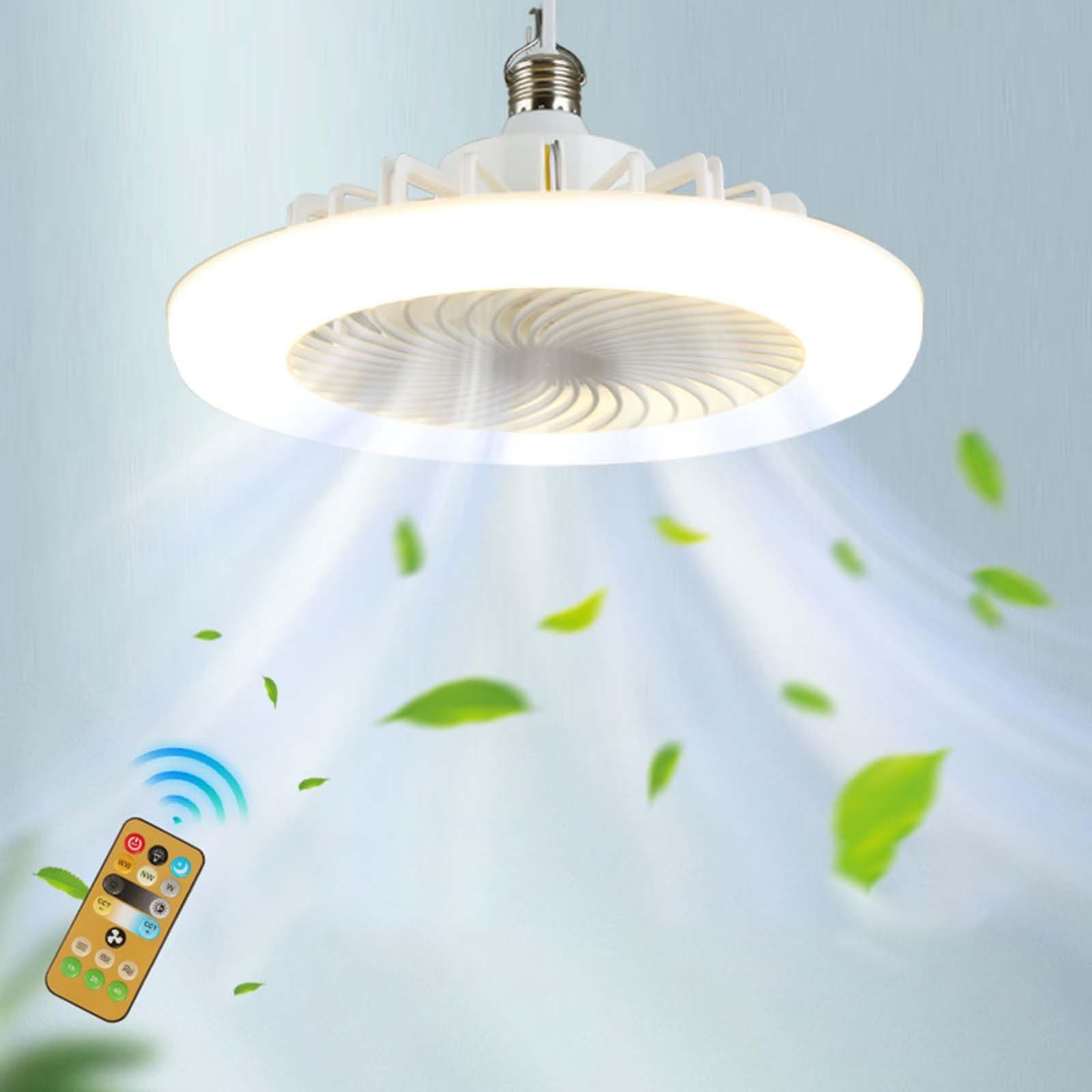 Ceiling Fans with Lights - Modern Mount Low Indoor Ceiling Fans with Remote Control, Quiet Ceiling Fan, Modern Fan Light for Bedroom Kitchen, Living Room