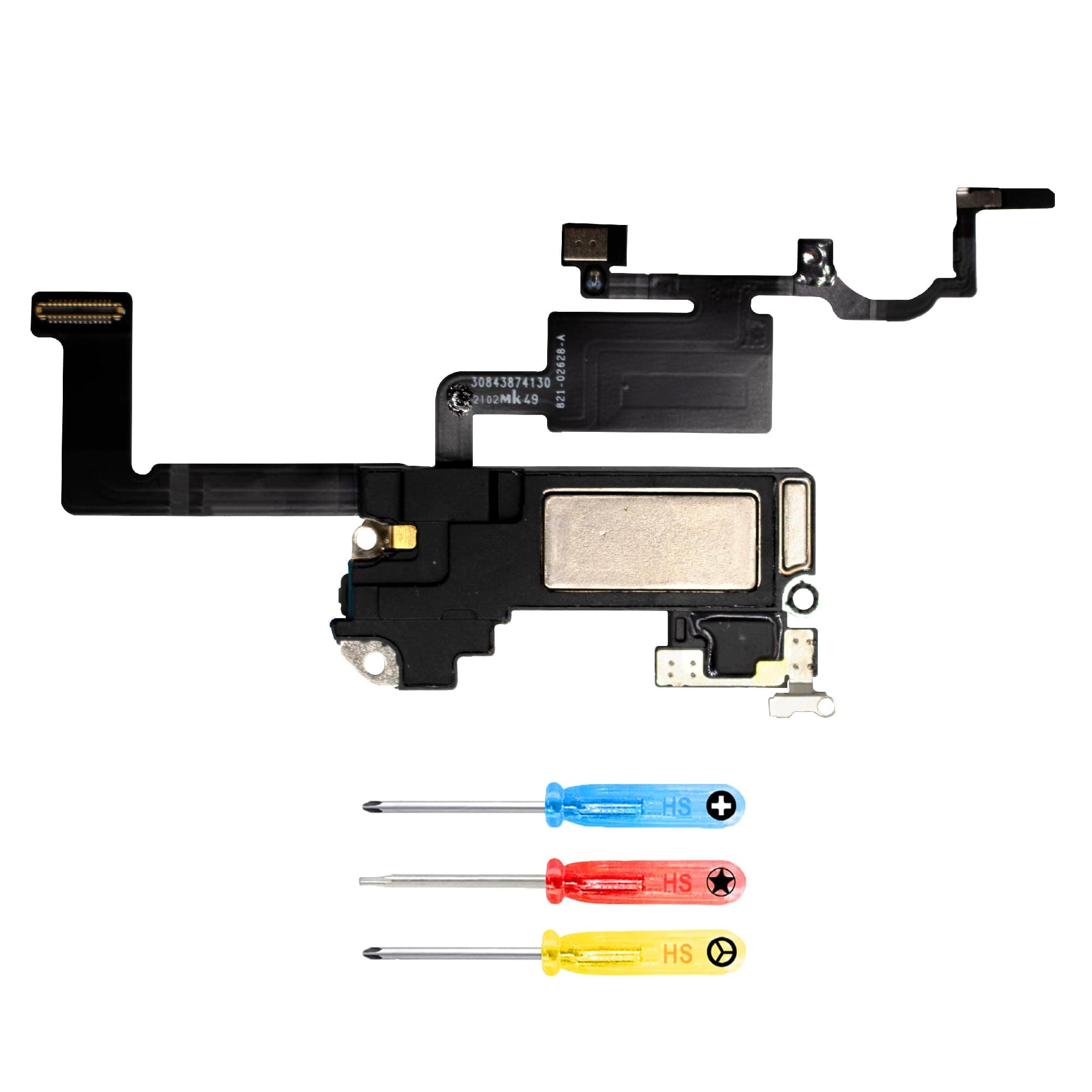 – MMOBIEL Earpiece Speaker Compatible with iPhone 12/12 Pro - Earspeaker/Ear Piece Replacement - Incl. Proximity Sensor and Screwdrivers