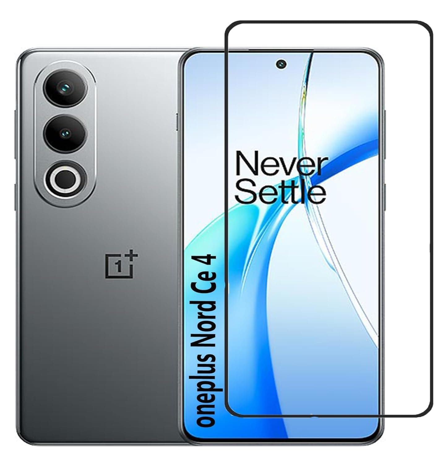 ZubitechScreen Protector for Oneplus Nord CE 4 5G Tempered Glass Screen Protector Edge to Edge Glass Anti Fingerprint 3D Scratch Proof Screen Glass for Oneplus Nord CE 4