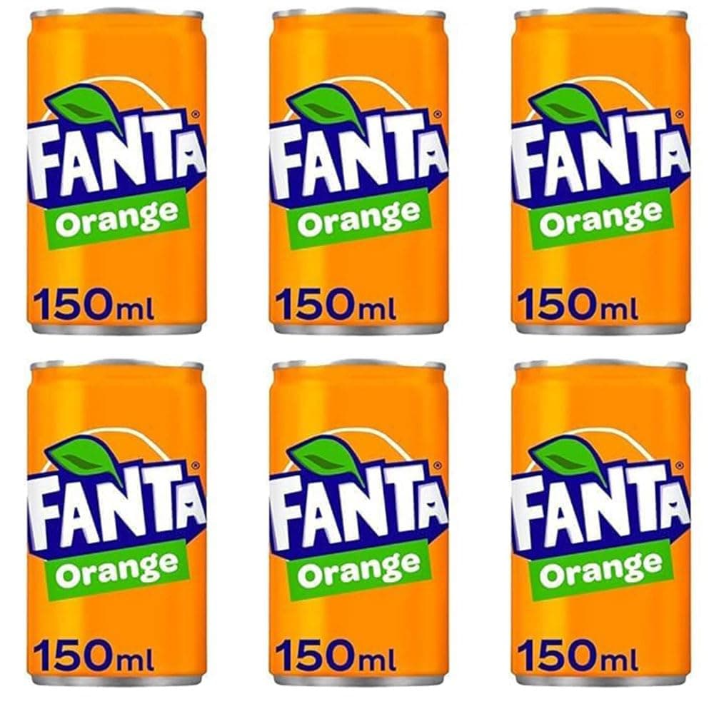 Mini Soft-Drink Cans 150ml Stunning In Exciting Pack of 6 To Satisfy Your Soda Cravings Sold By VR Angle