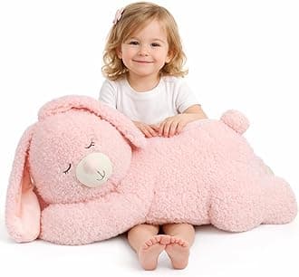 - Large 31.5" Bunny Stuffed Animal, Giant Easter Plush Bunny, Jumbo Soft Rabbit Toy Birthday Party Gifts for Kids Girls Boys
