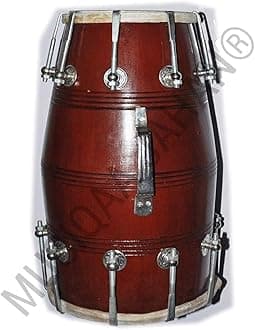 Music World Musiqaa Jahan 001 Nut Bolt Sheesham Wood Handmade Dholak
