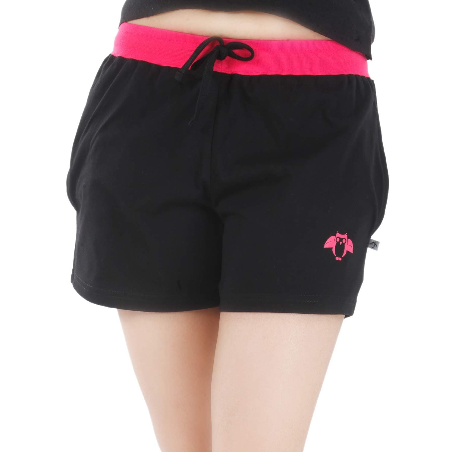 NITE FLITEWomen Owl Print 100% Cotton Shorts