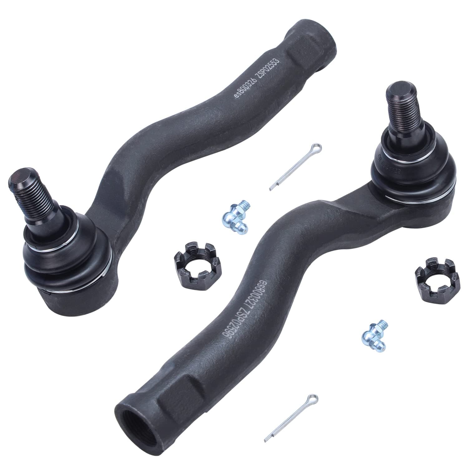2 Front Outer Tie Rods for 2007-2020 Toyota Tundra, 2008-2020 Sequoia, Outer Tie Rod Ends 2009 2010 2011 2012 2013 2014 2015 2016 2017 2018 2019 Replacement