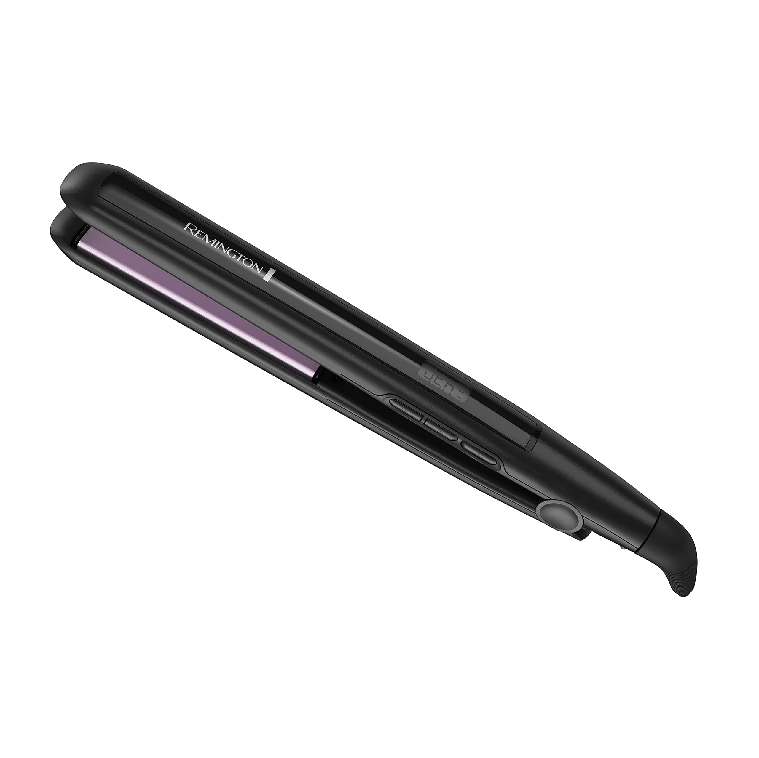 1" Flat Iron, Hair Straightener with Anti-Static Technology, Rapid 30-Second Heat-Up, 60-Minute Auto Shut-Off, 30% Longer Ceramic Floating Plates, and Titanium-Ceramic Coating
