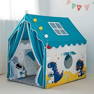 Light Weight Kids Play Tent House for 3-8 Year Old Kids Girls and Boys (4-DNS)