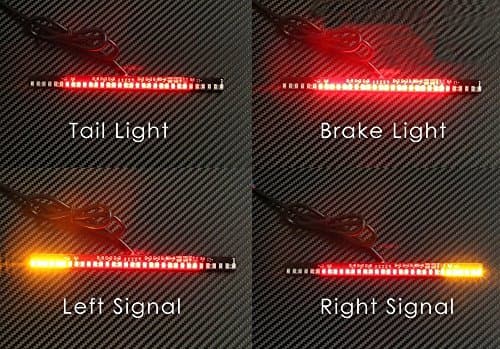Motorcycle Light Strip, Prime Autobots 33 LED Tail Brake Stop Turn Signal Integrated Light(ADP33)