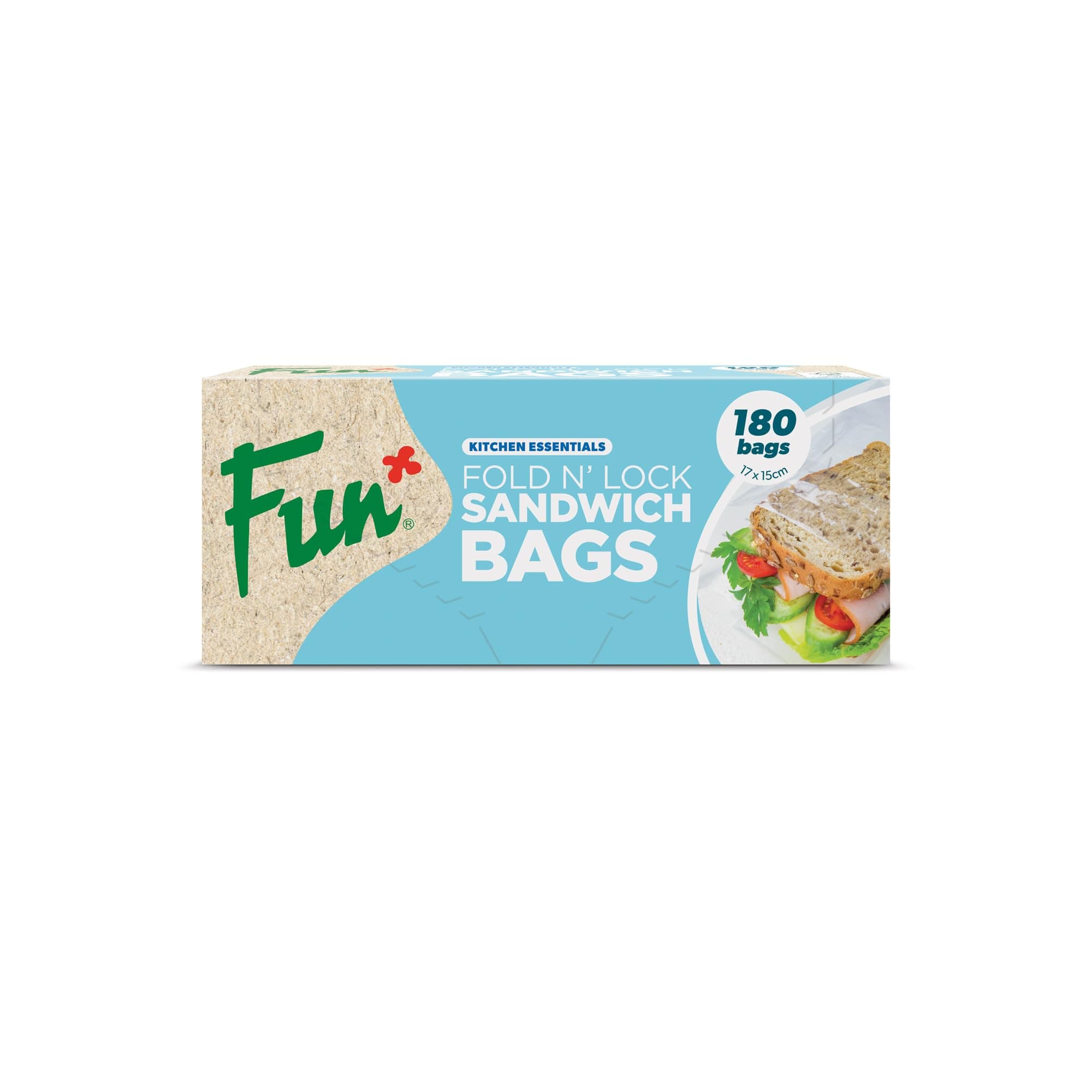 FUN BY AL BAYADER فن Indispensable Fold N Lock Sandwich Bags - Pack Of 180