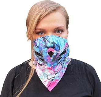 Grace FollyHalf Face Mask for Cold Winter Weather. Use This Half Balaclava for Snowboarding, Ski, Motorcycle. (Many Colors), Rainbow, One size