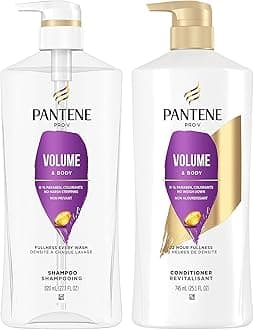 Shampoo, Conditioner and Hair Treatment Set, Volume & Body for Fine Hair, Safe for Color-Treated Hair