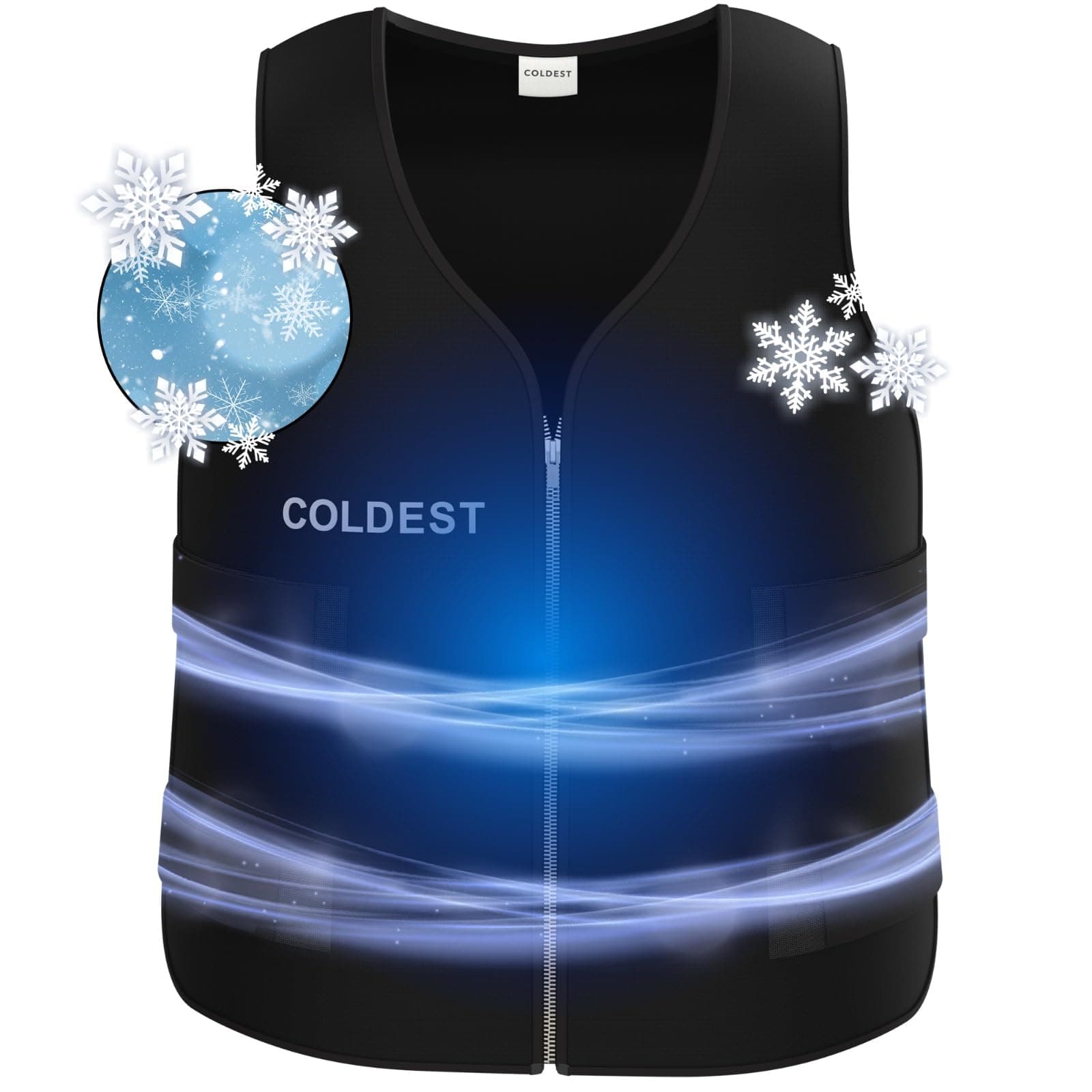 Coldest Cooling Jacket, Reusable Ice Packs for Hot Weather, Ice Vest for Men & Women, Cycling, Running, Athletes