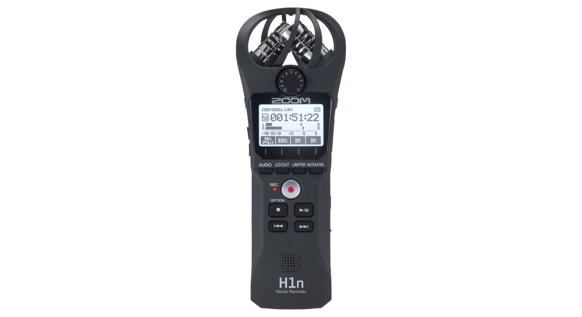 Zoom H1N 2 Input / 2 Track Portable Handy Recorder With Onboard X/Y Microphone None, Megapixels Black, H-1N/220Ge