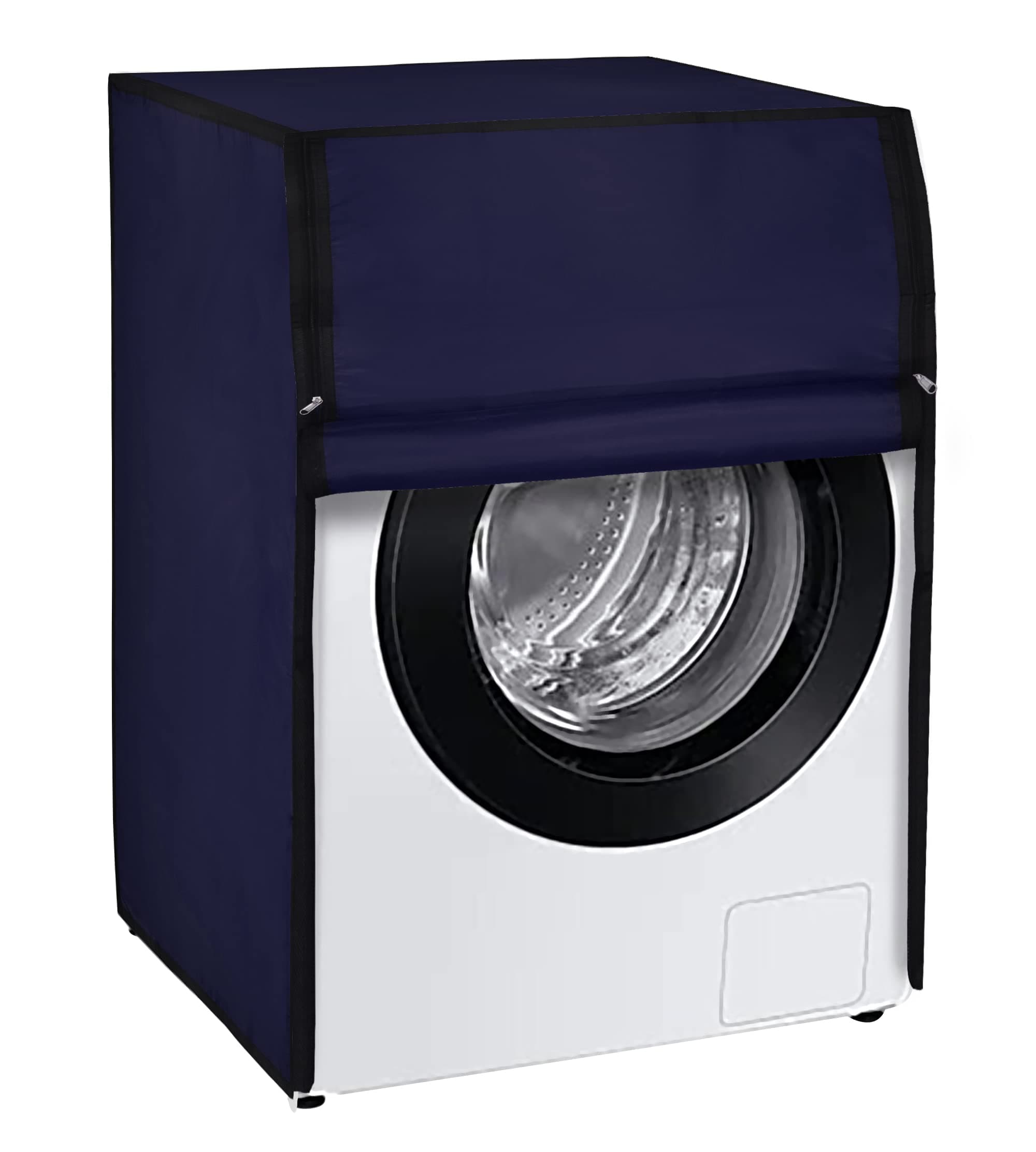 Amazon Brand - Umi. Front Load Washing Machine Cover Suitable for LG 5.5 kg, 6 kg, 6.5 kg (Navy Blue, 50cms X 63cms X 81cms)