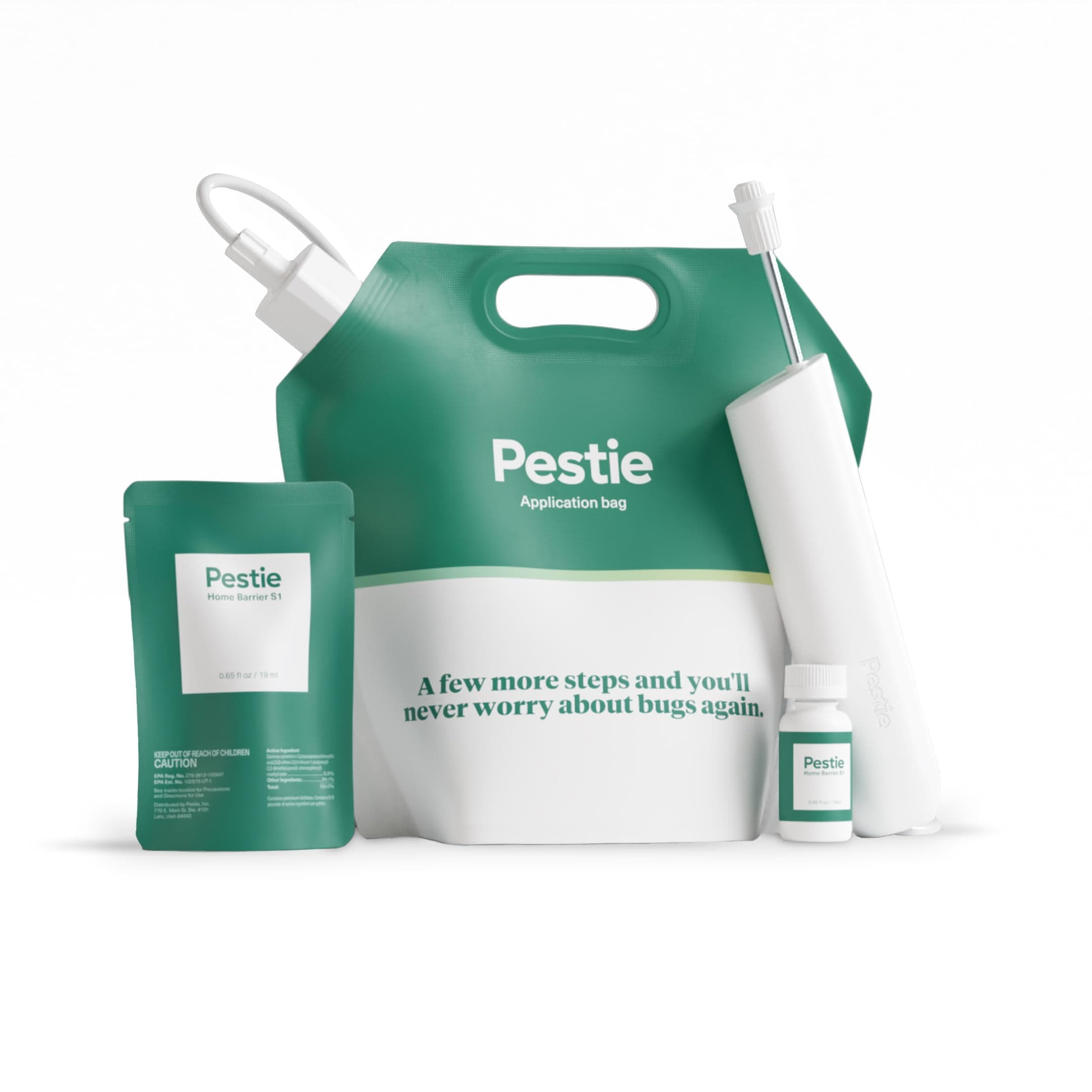 Pestie Home Barrier Pest Control Kit, Expert Pest Control for Your Home, Fast-Acting, Long-Lasting Insect Killer, Professional Spray Protects Against Common Pests