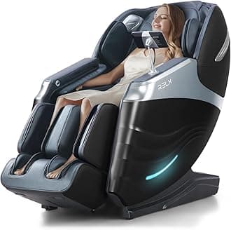 - RELX Massage Chair Full Body, 15 Modes Zero Gravity SL-Track Shiatsu Massage Chair Built-in Heat System, Airbag Massage with Body Scan, Deep Yoga Stretch, Calfrest Extension and AI Control(Black)