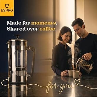 Espro Coffee Press P5-32 oz, Glass Carafe and Stainless Steel Cage