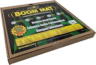Design Engineering DEI 050200 Boom Mat Sound Damping Material with Adhesive Backing, 12" x 12.5" x 2mm (Pack of 2)