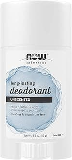 NOWFoods Solutions, Long Lasting Deodorant, Unscented, Paraben & Aluminum Free, 2.2-Ounce
