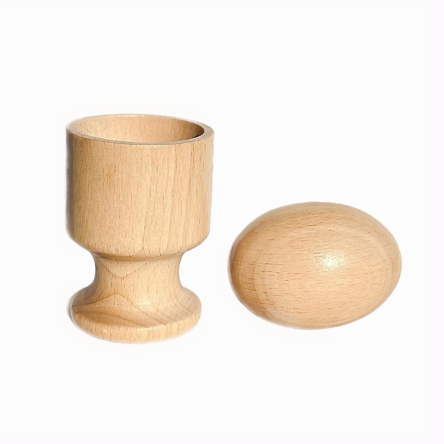 Montessori Materials Wooden egg with Cup