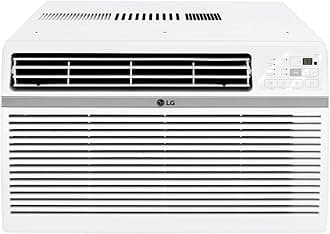 LG 12,000 BTU Window Air Conditioner, Cools 550 Sq.Ft. (22' x 25' Room Size), Quiet Operation, Electronic Control with Remote, 3 Cooling & Fan Speeds, Auto Restart, 115V