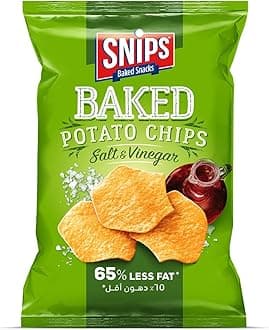Salt & Vinegar Potato Chips Tangy & Crispy Potato Snack with Bold Vinegar Flavor, 35 grams