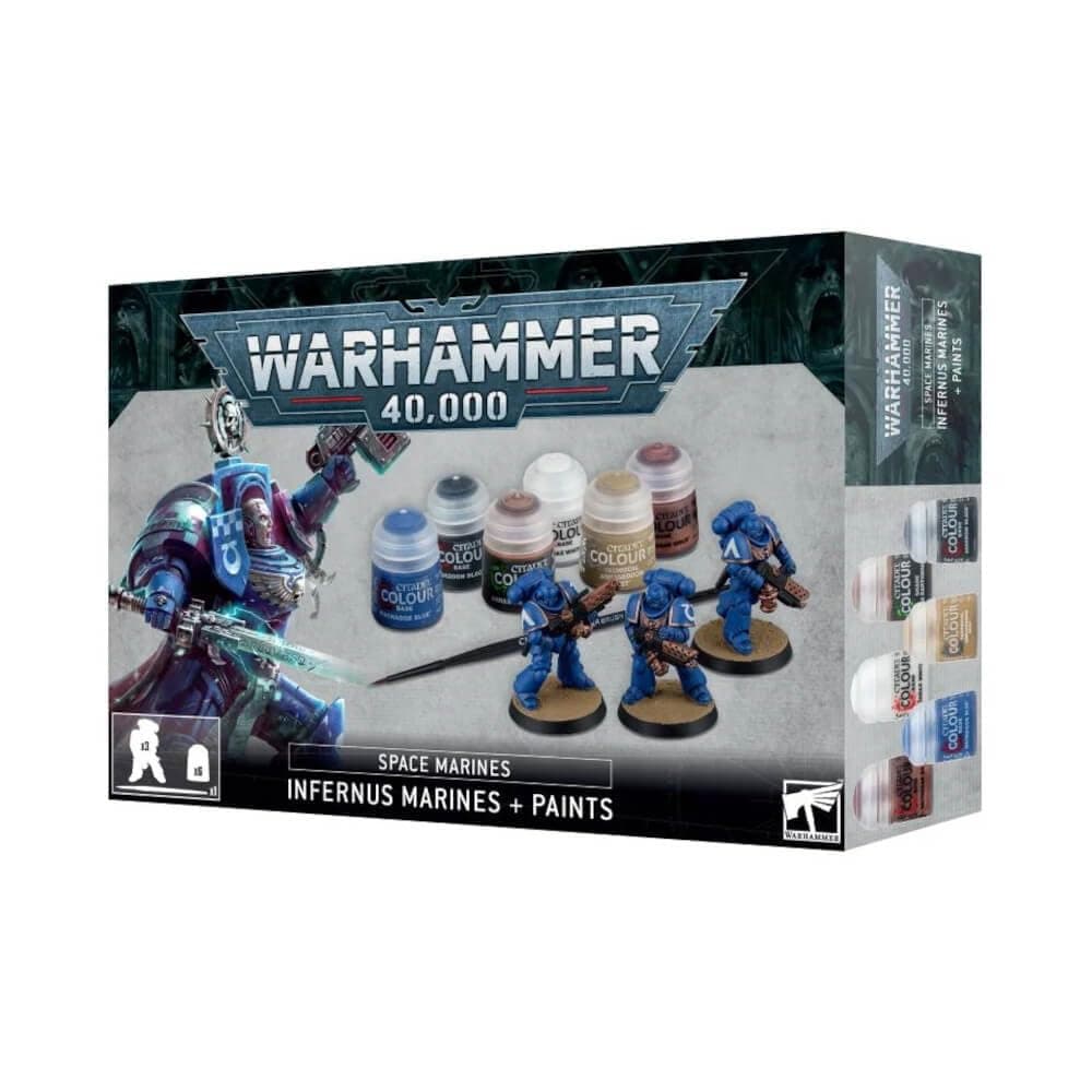 Games Workshop - Warhammer 40,000 - Space Marines: Infernus Marines + Paints Set