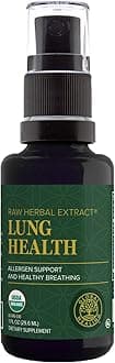 - Global Healing Organic Lung Health Supplement - Herbal Nasal Decongestant Spray for Lung Cleanse, Respiratory Support and Mucus Relief To Breath Easy - Normal Nose Allergy and Sinus Defense - 1 Fl Oz