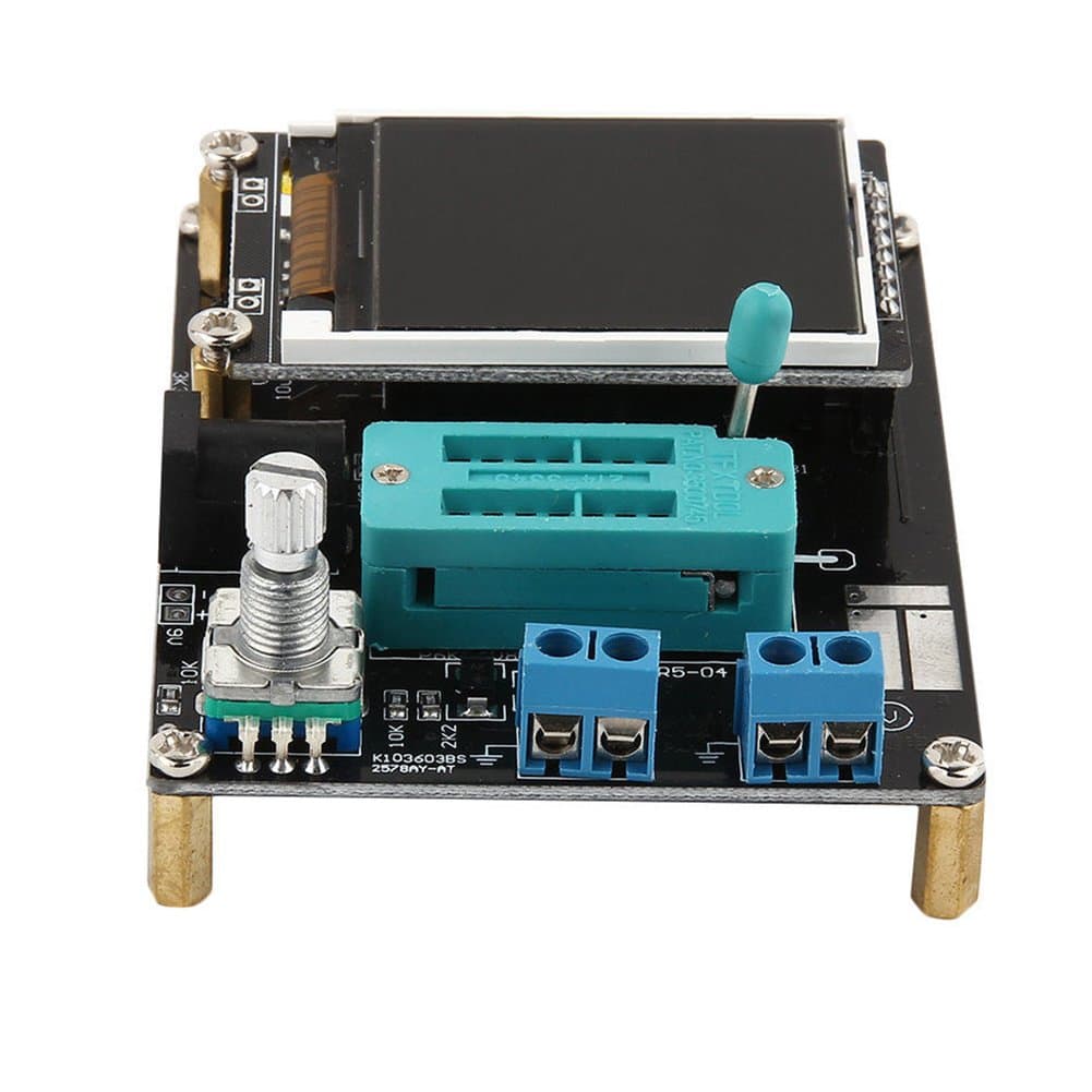 URNINAUEU Transistor Tester Capacitance ESR Voltage Meter PWM Square Signal Generator SMT LCD GM328A Soldering