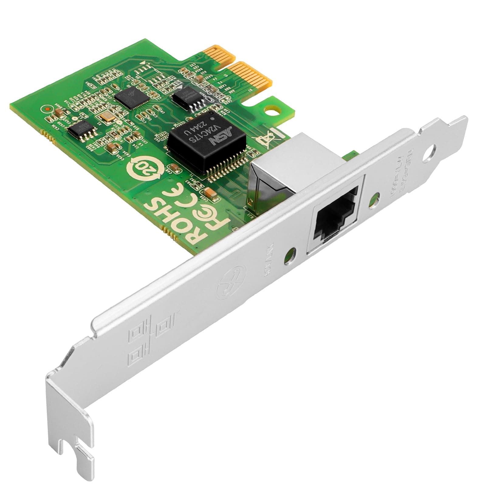 PCIe Ethernet Network Card for Realtek RTL8125B Chipset PCIe 2.1 X1 2.5Gb Single Port RJ45 LAN Card Support Windows Server/Windows/Linux/VMware/ESX