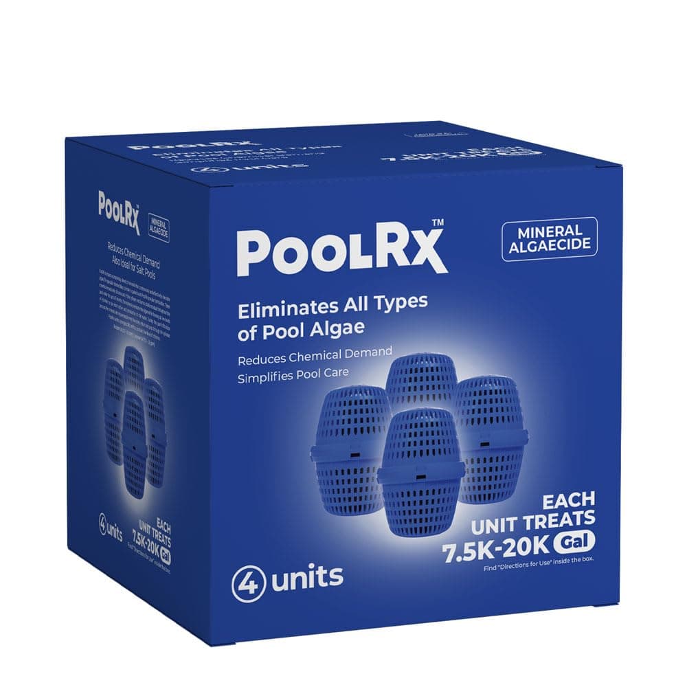 poolrx101003 4-Pack Blue Units Swimming Pool Algaecide, 4 Pack