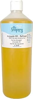 Avocado Oil - 1 Litre Refined Cosmetic Grade for Massage, Aromatherapy, Soap and Natural Skin Care