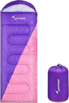 Outdoor Sleeping Bag for Camping: Sportneer 3-4 Seasons Summer Sleeping Bag Winter Sleeping Bag Small Pack Size Portable Ultralight 1.7 kg Full Filling for Adults Trekking Travel