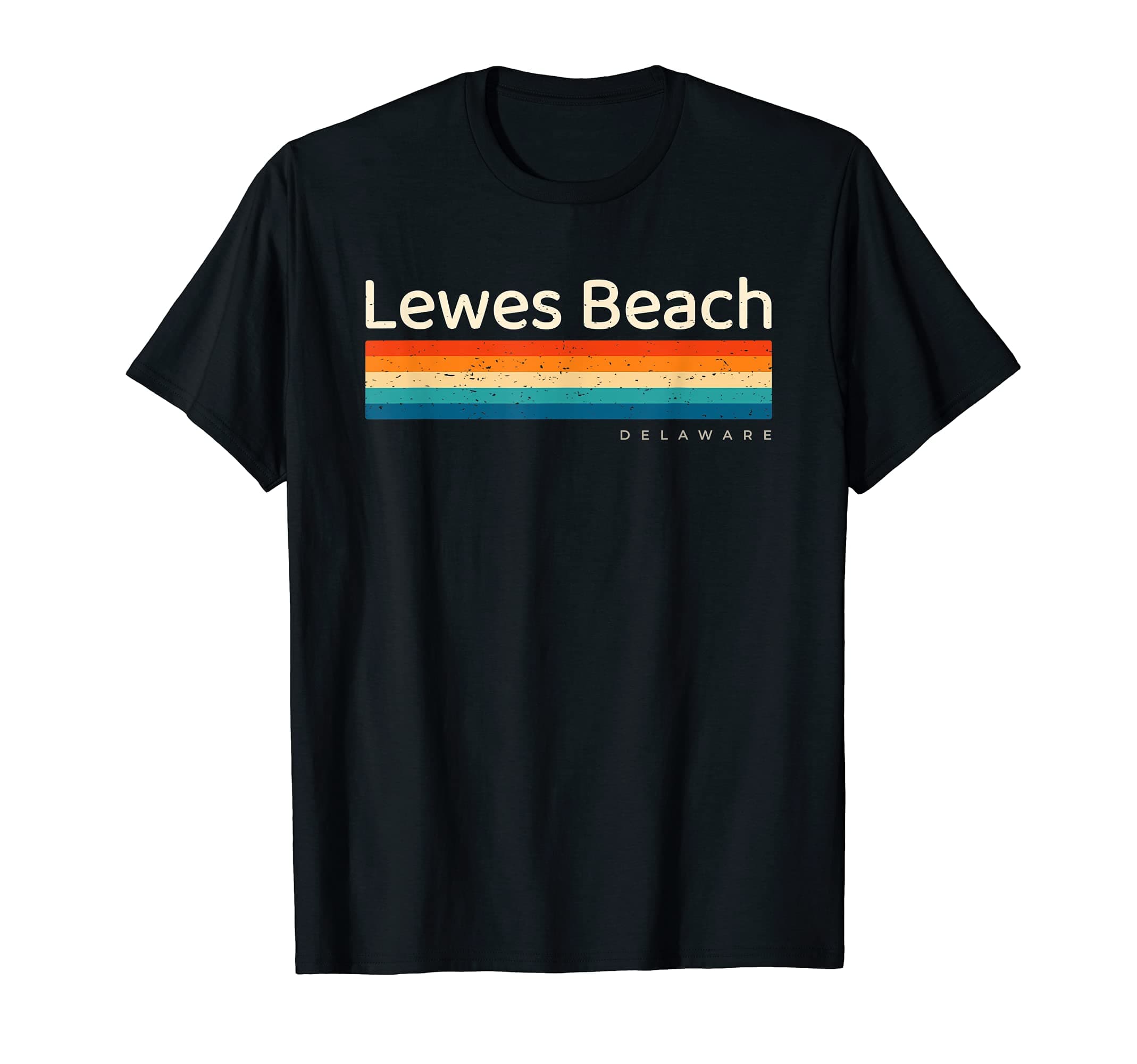 Lewes Beach DE Delaware Retro Design T-Shirt