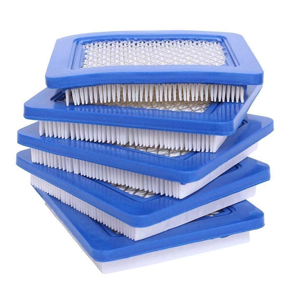 5 Pack 491588S Air Filter, Compatible with 491588 4915885 Flat OEM Air Cleaner Cartridge, Lawn Mower Air Filter