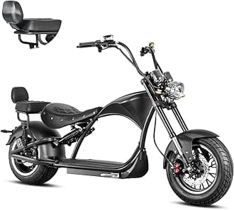 eAhora M1P 2000W Electric Motorcycle for Adults,37MPH 60V 30Ah Large Battery 40 Miles Range,Dual Hydraulic Brakes Full Suspension,Street Legal Electric Motorcycle for Commuting