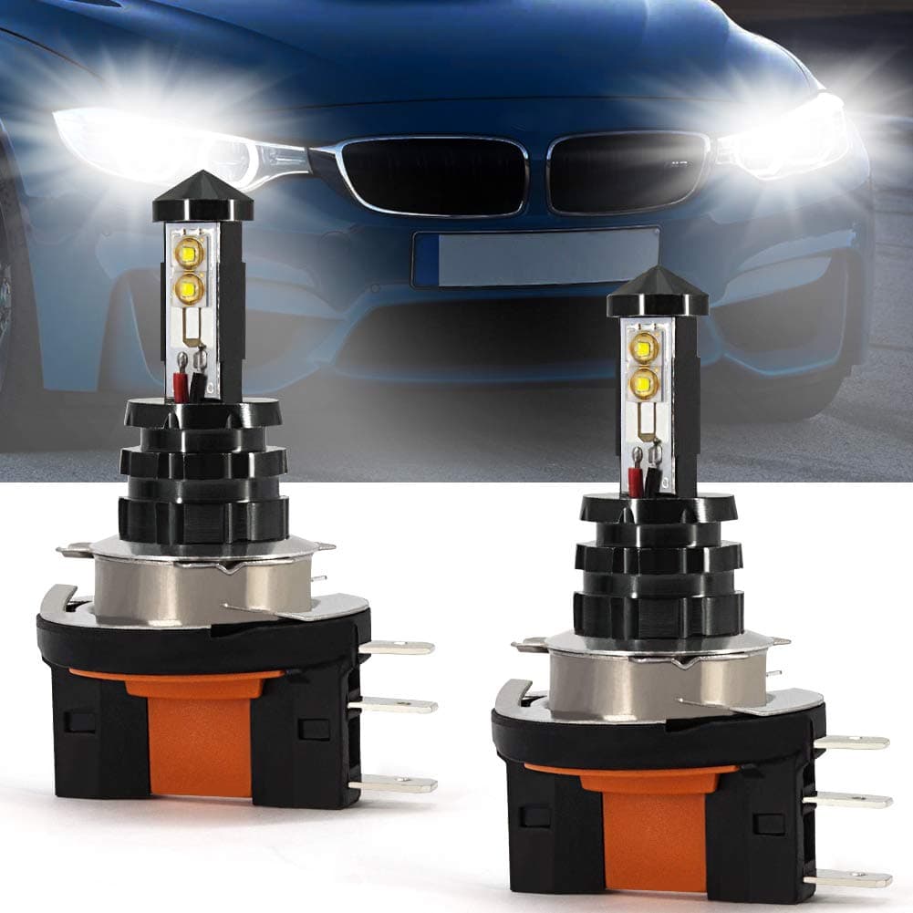 H15 LED Bulb DRL,High Beam 12V 80W Gree Chips with Canbus Super Bright for Daytime Running Lights 6000K (Pack of 2)