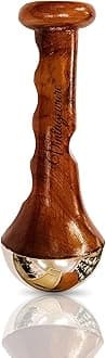Vintageware® Hand Grip Kansa Wand Face Massager for Natural Glow, Detoxification And Deep Relaxation (Brown)