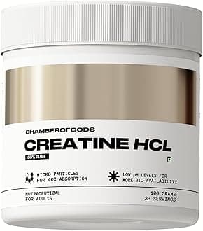 Creatine HCL | 100% Pure Unflavoured | 33 Servings