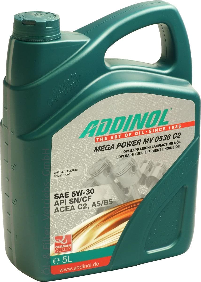 Addinol Mega Power MV 0538 5 W-30 °C2, A5/B5 – 5 Litres