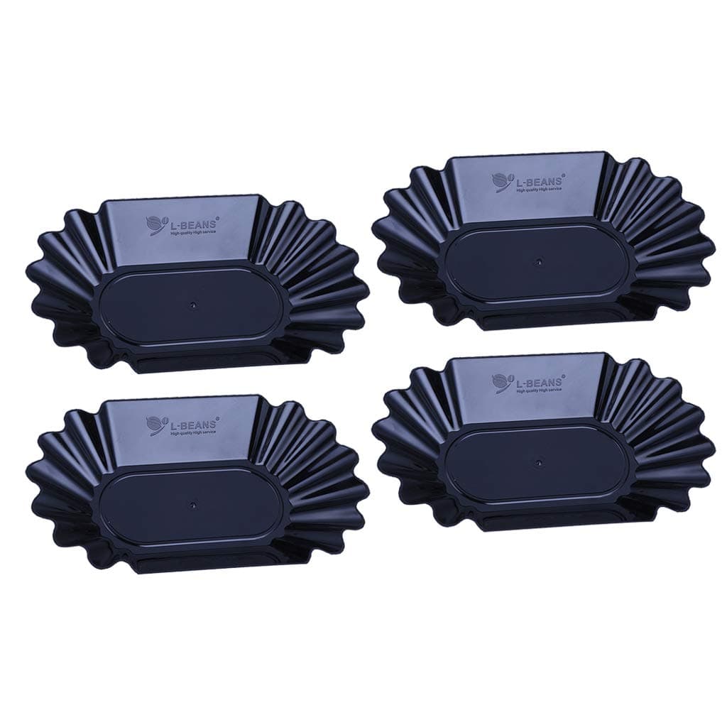 4-Pack Coffee Cupping Tray Snack Plate Bowl Oval Tray for Green and Roasted Coffee Beans