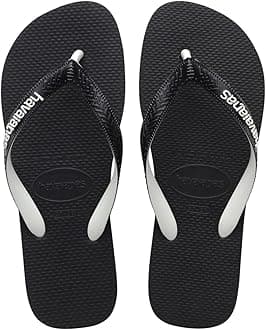Top Mix, Comfortable, Durable, and Lightweight Flip-Flops, with Bicolour Straps, Anti-Slip Sole, Adults Unisex
