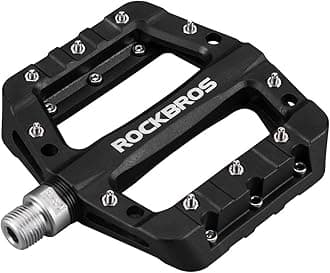 ROCKBROS MTB Pedals Mountain Bike Pedals Lightweight Nylon Fiber Bicycle Platform Pedals for BMX MTB 9/16"