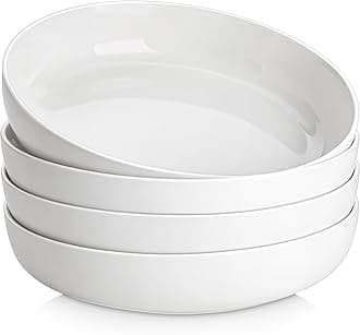MALACASA Pasta Bowls 4 Piece Serie Luna