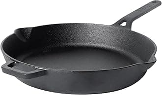 - Pre-Seasoned Cast Iron Frypan | Cast Iron Skillet | Frying Pan | Iron Fry Pan | Cast Iron Utensils for Cooking, Gas and Induction Compatible, 26cm, Black