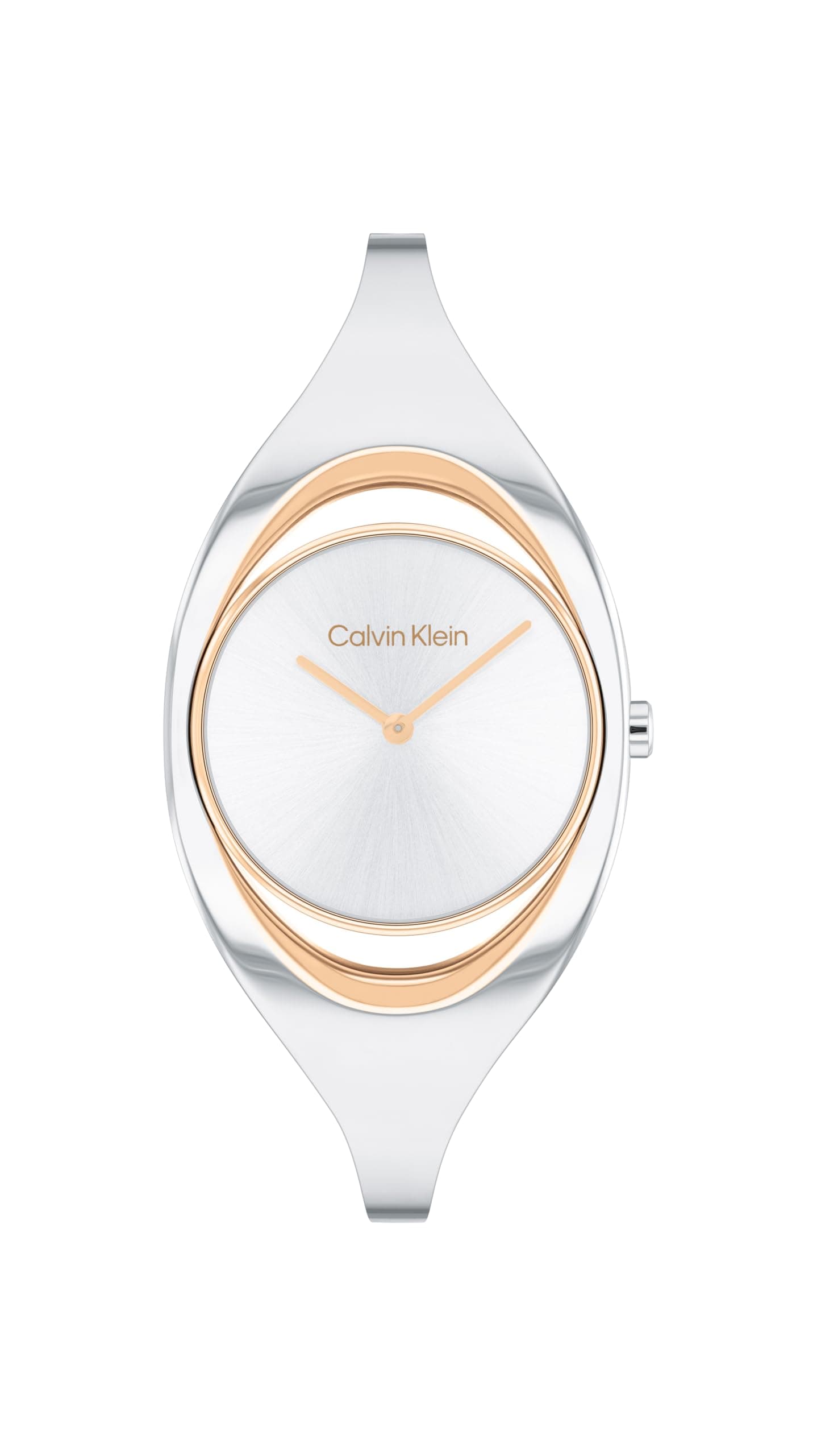 Calvin Klein Women's CK Elation Wristwatch, 2 Hand, Two Tone, Minimalistic Ba...