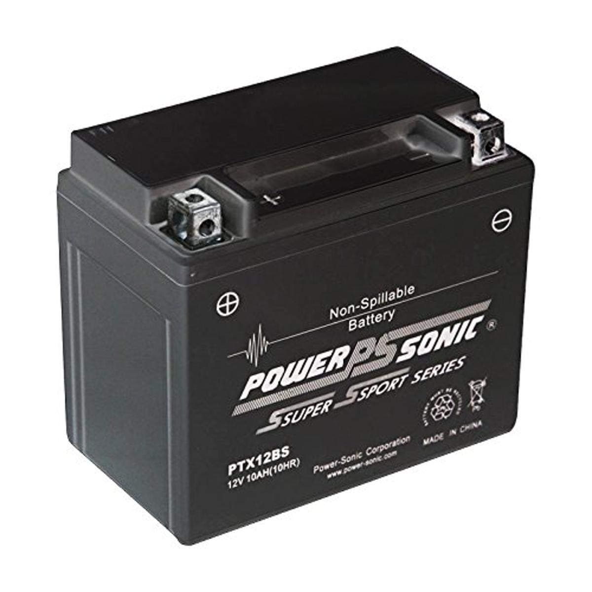 Power-Sonic (PTX12-BS) Sealed Maintenance Free Powersport Battery