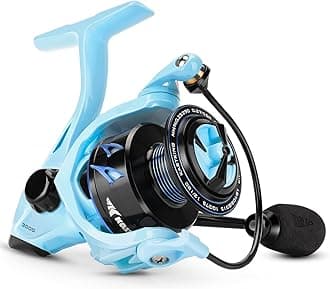 KastKing Spartacus II Spinning Reel – Sealed Carbon Fiber 22LBs Max Drag – 7+1 Stainless BB for Saltwater&Freshwater – 5.2:1 Gear Ratio – Size 500&1000 Perfect for Ice Fishing