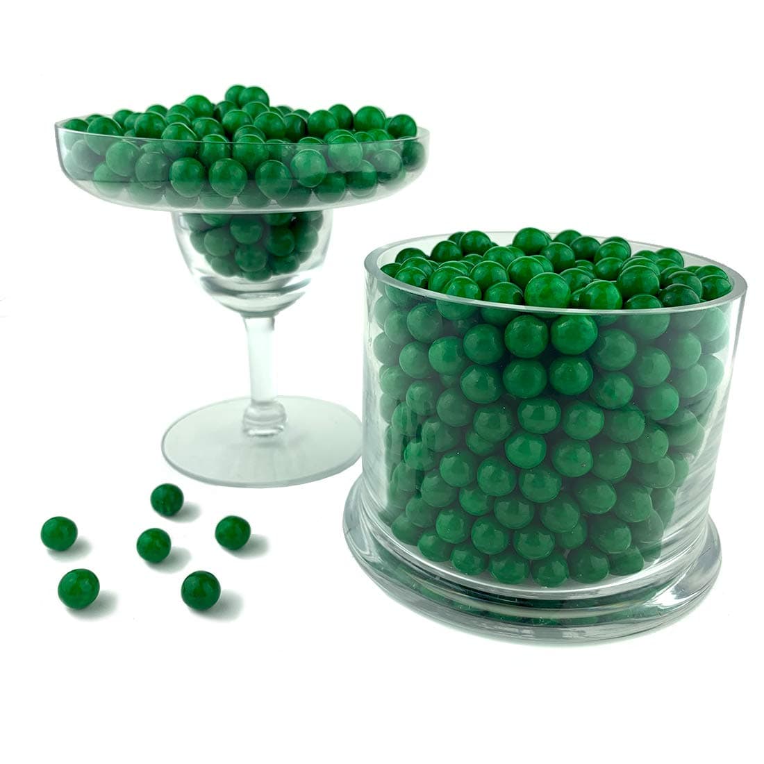 Color It Candy Dark Green Sixlets 2 Lb Bag - Perfect For Table Centerpieces, Weddings, Birthdays, Candy Buffets, & Party Favors.
