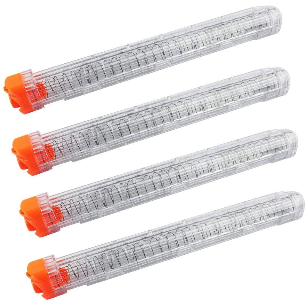 12-Round Magazine, 4 Pack Round Magazines Bullet Clips for Nerf Rival (wihte)